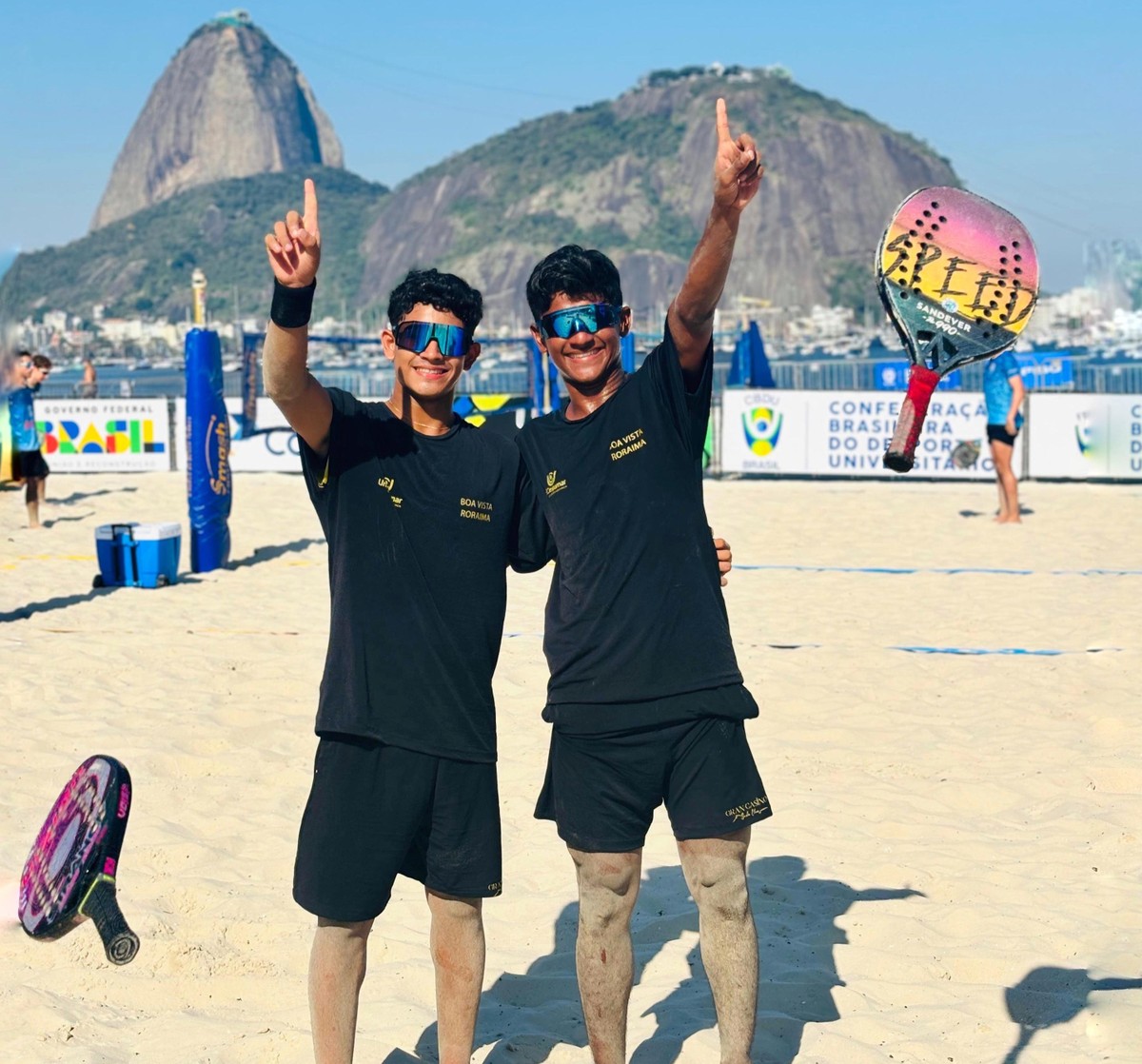 Dupla de Roraima conquista medalha de prata na modalidade Beach Tennis no JUBs Praia 2024