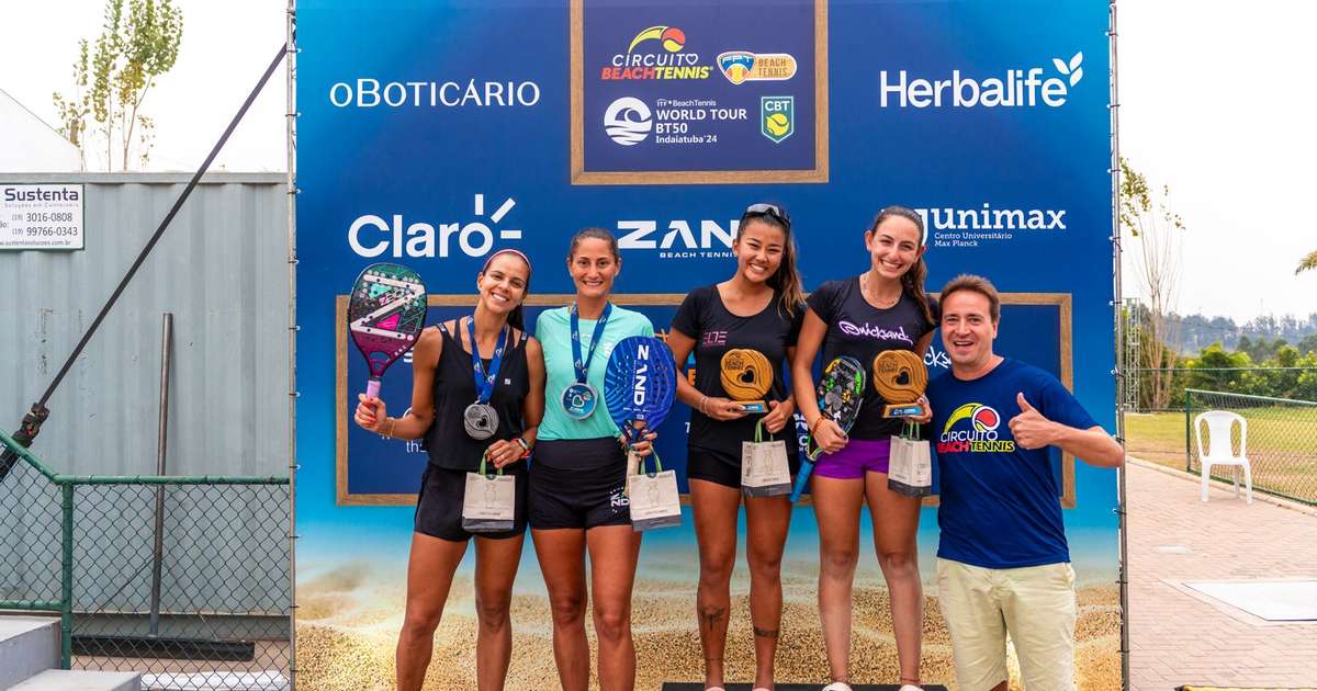 Campeões da 15ª Etapa do Circuito Beach Tennis em Indaiatuba