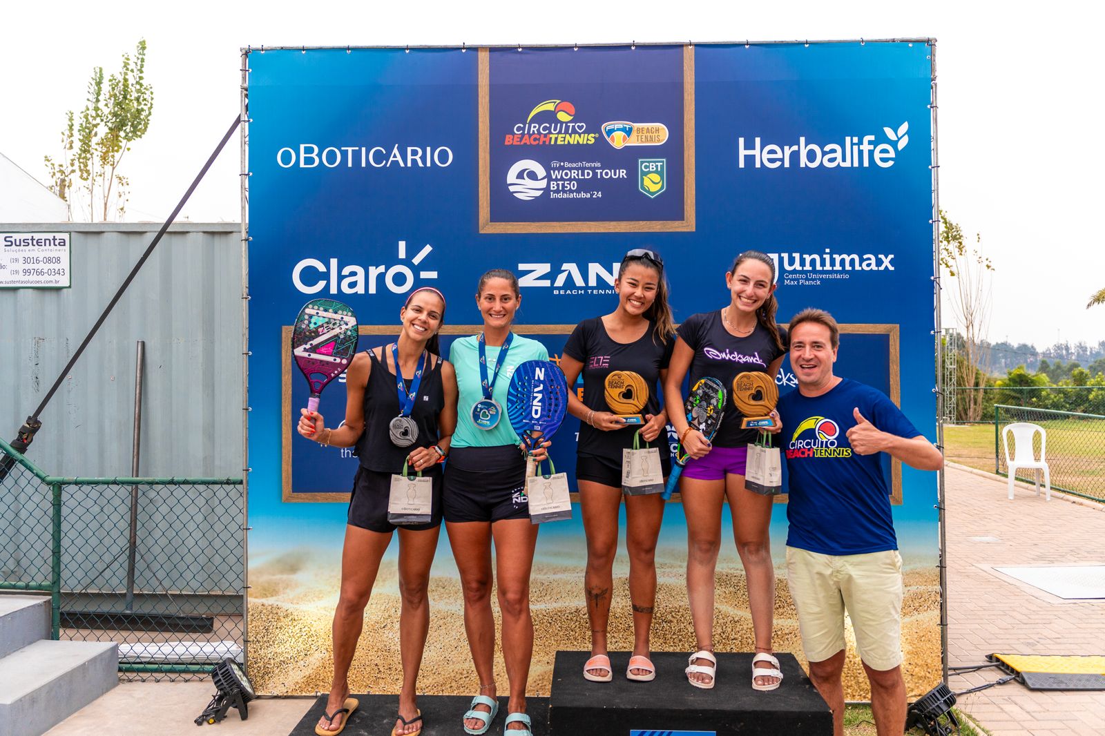 Campeões da 15ª etapa do Circuito Beach Tennis em Indaiatuba!