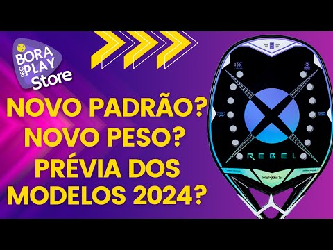 Raquete Heroes Rebel 2024 com peso reduzido e balance otimizado para beach tennis.