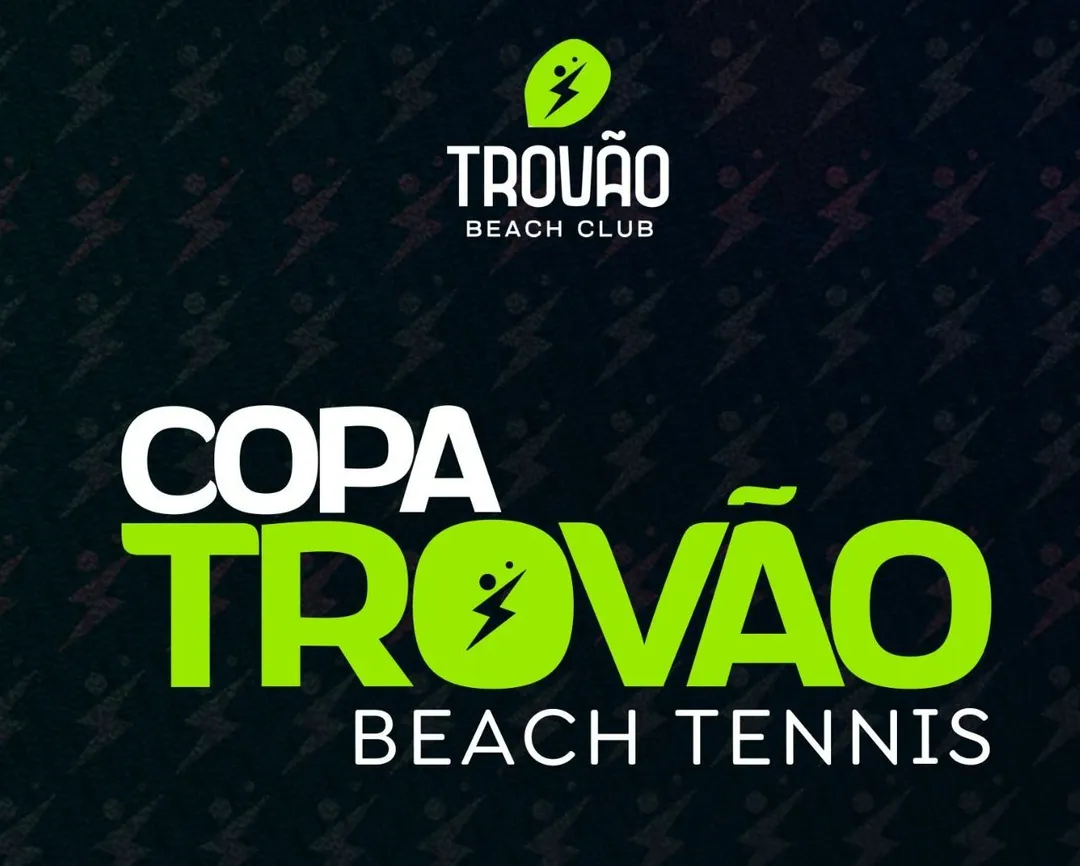 Arena do Trovão Beach Club preparada para o campeonato de beach tennis em São Raimundo Nonato.