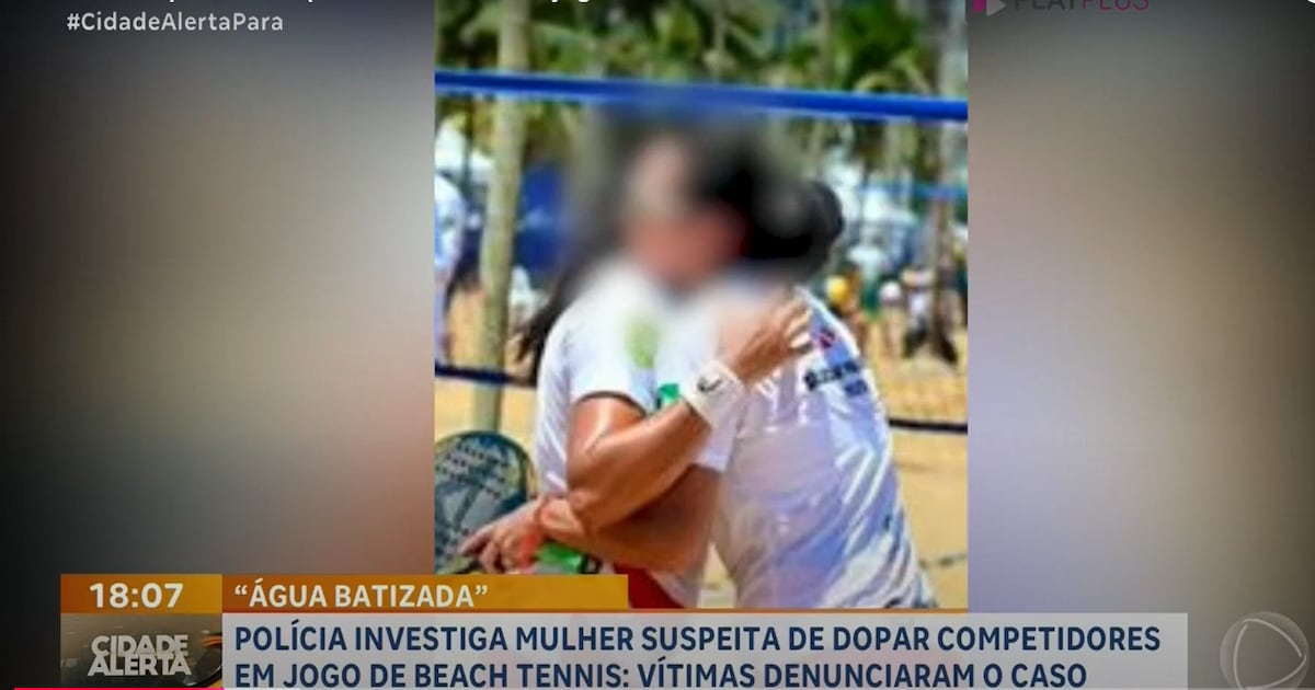 Mulher suspeita de doping em jogo de beach tennis, levantando questões sobre a integridade do esporte.