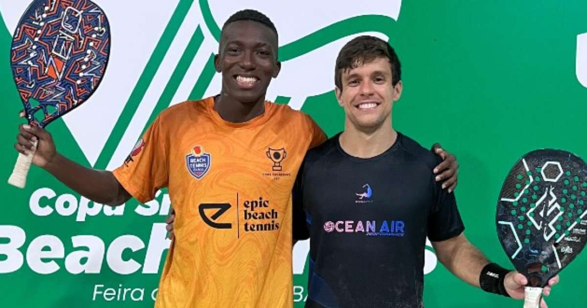 Atletas baianos competindo no ITF BT 400 de Beach Tennis em Feira de Santana.