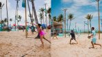 Atletas competindo na Copa Norte/Nordeste de Beach Tennis em Cabo de Santo Agostinho.